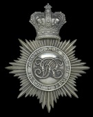 Royal Glamorgan Light Infantry Militia Officer’s 1855 Pattern Shako Plate, a very fine multi part example in...
