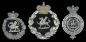 The Monmouthshire Rifle Volunteers Insignia c. 1880 - 1885, the first in silver plate appears to have been...