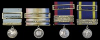 The group of four miniature dress medals attributed to Major-General M. White, 3rd King’s Own Light...