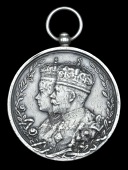 Delhi Durbar 1911, silver (5662. Sergt. Piper. K. Mc.Leod, 2nd. Gordon Highlanders.) contact marks, nearly very...