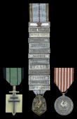 France, Fourth Republic, Order of Liberation, 2nd type, bronze and enamel, with standard riband; War Commemorative...