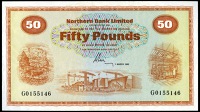 BRITISH BANKNOTES, Northern Bank Ltd: Northern Ireland, Fifty Pounds, 1 March 1981, G 0155146, signature of W. Ervin...