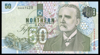 BRITISH BANKNOTES, Northern Bank Ltd: Northern Ireland, Fifty Pounds, 8 October 1999, DA 067428, signature of D....