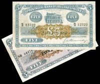 BRITISH BANKNOTES, Provincial Bank of Ireland Ltd: Northern Ireland, Five Pounds (2), 5 May 1938, N/A 12322,...