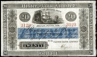 BRITISH BANKNOTES, Ulster Bank Ltd: Northern Ireland, Twenty Pounds, 1 June 1929, no. 3123, signature of H. Gore (UB...