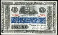 BRITISH BANKNOTES, Ulster Bank Ltd: Northern Ireland, Twenty Pounds, 1 April 1943, no. 15024, signature of J....