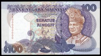 WORLD BANKNOTES, Malaysia, Bank Negara Malaysia, One Hundred Ringgit, c. 1992, XX 00000000, signature of Dato’...