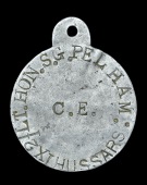 A Great War Identity Tag, impressed ‘2/Lt. Hon. S. G. Pelham, XI Hussars, C.E.’ good condition	 £30-40