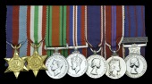 The mounted group of seven miniature dress medals worn by Mr. J. M. Pearce, Valet to H.R.H. the Duke of...