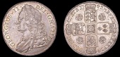 George II (1727-1760), Crown, 1743, roses, edge decimo septimo (ESC 1667; S 3688). Extremely fine or better, light...