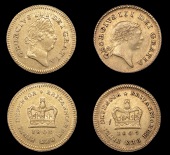 George III (1760-1820), Pre-1816 issues, Third-Guineas (2), 1803 first bust, 1809 second bust (MCE 455, 459; S 3739,...