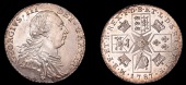 George III (1760-1820), Pre-1816 issues, Shilling, 1787, no semée of hearts, no stop over head (ESC 2133; S 3744)....