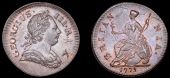 George III (1760-1820), Pre-1816 issues, Halfpenny, 1773 (BMC 904; S 3774). Extremely fine with original colour...