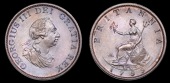 George III (1760-1820), Pre-1816 issues, Halfpenny, 1799, 9 relief gunports (BMC 1250; S 3778). Virtually as struck...
