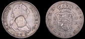 George III (1760-1820), Bank of England, Spain, Charles III, 4 Réales, 1778pj, Madrid, obv. countermarked with head...