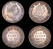 George III (1760-1820), Bank of England, Eighteen Pence (2), 1811, 1812 type 2 (ESC 2112, 2115; S 3771-2) [2]....