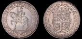 Scotland, Charles I, Third coinage, Briot’s issue, Sixty Shillings, mm. thistle-head, signed b both sides,...