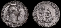 Roman Imperial Coinage, Trajan, Sestertius, Rome, 103-11, laureate bust right, imp caes nervae traiano avg ger dac p...