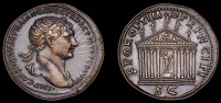 Roman Imperial Coinage, Trajan, Sestertius, Rome, 103-11, laureate bust right, imp caes nervae traiano avg ger dac p...