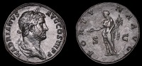 Roman Imperial Coinage, Hadrian, Sestertius, Rome, 134-8, laureate and draped bust right, hadrianvs avg cos iii p p,...