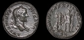 Roman Imperial Coinage, Caracalla, As, Rome, 210, laureate bust right, antoninvs pivs avg, rev. pontif tr p xiii cos...