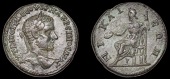 Roman Imperial Coinage, Macrinus, BITHYNIA, Nicæa, Æ 23, laureate bust right, rev. Zeus seated left on throne,...