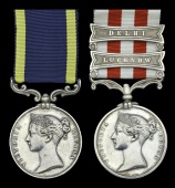 Pair: Lieutenant-Colonel J. S. Frith, Bengal Horse Artillery, who served as Brigade Major of Artillery during the...