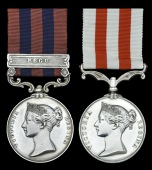 An important Indian Mutiny Pair to Major S. G. C. Renaud, 1st Madras Fusiliers, commander of the Advance Relief...