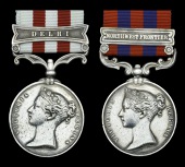 The Indian Mutiny and North West Frontier campaign pair to Brigadier-General O. E. Rothney, C.B., C.S.I., 4th Sikh...