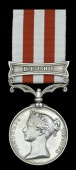 Indian Mutiny 1857-59, 1 clasp, Delhi (Color-Serjt. T, Callaghan. 61st Regt.) rank partially officially corected,...