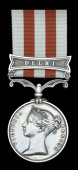 Indian Mutiny 1857-59, 1 clasp, Delhi (Wm. G. Smith, 1st Eurn. Bengal Fusrs.) minor edge nicks, good very fine 	...