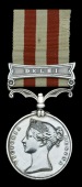 Indian Mutiny 1857-59, 1 clasp, Delhi (Herbert Dunkerton, 2nd Eurn. Bengal Fusrs.) minor edge bruising, otherwise...