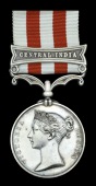 Indian Mutiny 1857-59, 1 clasp, Central India (Condr. W. Bourke, Ordnance Dept.) nearly extremely fine	 £300-340
