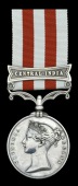 Indian Mutiny 1857-59, 1 clasp, Central India (Ensn. B. A. Bloomfield, 19th Madras N.I.) good very fine 	 £400-500