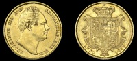 William IV (1830-1837), BRITISH COINS, William IV (1830-1837), Sovereign, 1832, second bust (M 17; S 3829B). Slight...