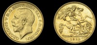 George V (1910-1936), BRITISH COINS, George V (1910-1936), Proof Half-Sovereign, 1911 (WR 418; M 526; S 4006). A few...