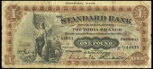 WORLD BANKNOTES, The Standard Bank of South Africa Ltd, One Pound, 1 March 1920, Pretoria, TA/1 44933 (Hern 405;...