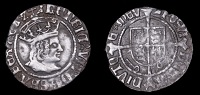 Henry VII (1485-1509), BRITISH COINS, Henry VII (1485-1509), Profile issue, Halfgroat, York, Abp Bainbridge, mm....