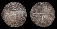 Henry VIII (1509-1547), BRITISH COINS, Henry VIII (1509-1547), Second coinage, Groat, York, Abp Wolsey, mm. voided...