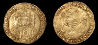Henry VIII (1509-1547), BRITISH COINS, Henry VIII (1509-1547), Posthumous coinage, Half-Sovereign, Southwark, mm. E,...