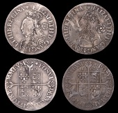 Elizabeth I (1558-1603), BRITISH COINS, Elizabeth I (1558-1603), Milled coinage, Sixpences (2), both 1562, mm. star,...
