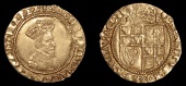 James I (1603-1625), BRITISH COINS, James I (1603-1625), Second coinage, Britain Crown, mm. grapes (over escallop on...