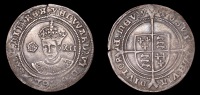 British Coins, WORLD COINS, British Coins, Edward VI, Third period, Fine issue, Shilling, mm. y, 6.12g/3h (N 1937; S...
