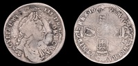 British Coins, WORLD COINS, British Coins, William III, Shilling, 1695, 5.65g/6h (ESC 1103; S 3497). Double-struck...