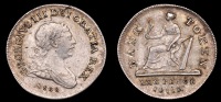 Irish Coins, WORLD COINS, Irish Coins, George III, Bank of Ireland, Thirty Pence, 1808, top of harp points to o in...