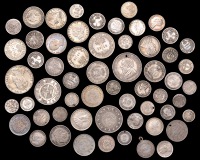 World Coins, WORLD COINS, World Coins, CANADA, Victoria, 10 Cents, 1870, narrow 0 (KM. 4); together with other World...