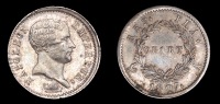 World Coins, WORLD COINS, World Coins, FRANCE, Empire, Napoleon, Quarter-Franc, 1807a, ‘Negro head’ (VG 348; KM....