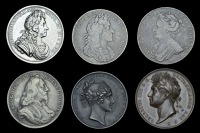 British Medals, WORLD COINS, British Medals, Charles I, Memorial, 1649, a silver medal by J. Roettiers, 50mm, 14.09g...