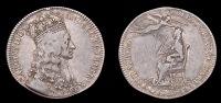 British Medals, WORLD COINS, British Medals, Charles II, Coronation, 1661, a silver medal by T. Simon, crowned bust...