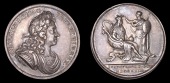 British Medals, WORLD COINS, British Medals, George I, Coronation, 1714, a silver medal by J. Croker, laureate bust...